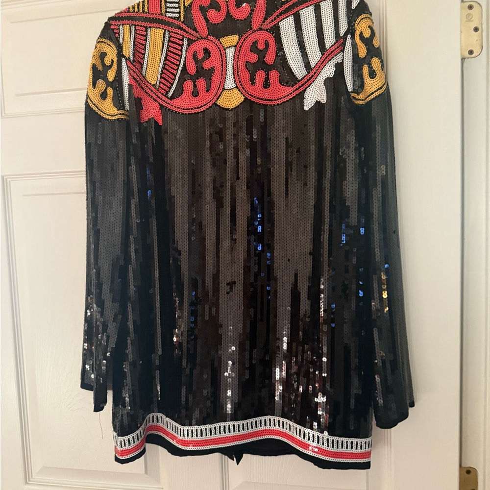 Nasty Gal Sequin Blazer with Bold Patterns - Picture 2 of 2